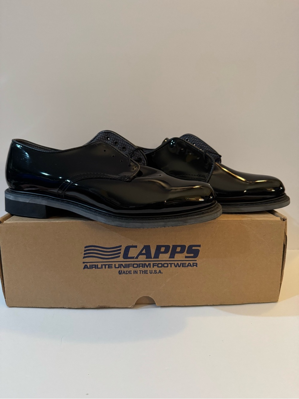 Capps Footwear Capitol, Men's, Black, Soft Toe, Slip Resistant, Dress Oxford